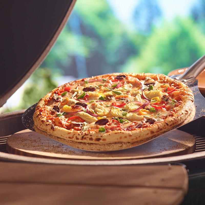 Pizza på Big green egg